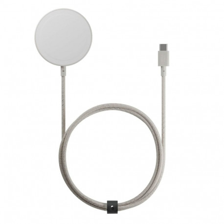 Juhtmevaba laadimisalus SnapStand Magnetic Qi2, 15W, valge/beež, MagSafe, tugijalaga, Native Union