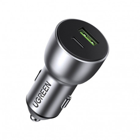 Ugreen Ugreen Car Charger USB / USB Type C Quick Charge 3.0 Power Delivery 36W 3A Gray (CD213 60980)