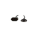 LogiLink 1m, 2xCEE 7/16 Black CEE7/16