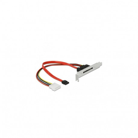 DeLOCK Slot bracket with 1 x SATA 22 pin plug external