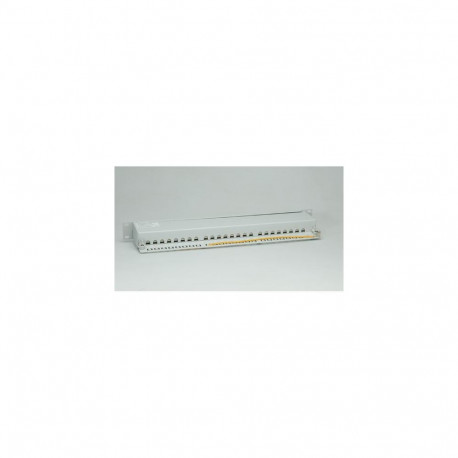 VALUE Kat.6a 19"-Patchpanel, 24 P, geschirmt, grau