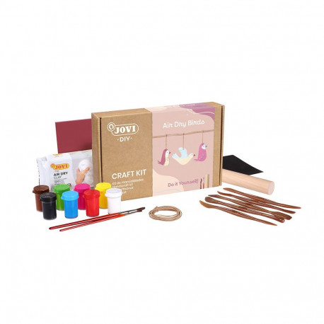 JOVI DIY meisterdamiskomplekt LINDUDE tegemiseks õhukuivava saviga