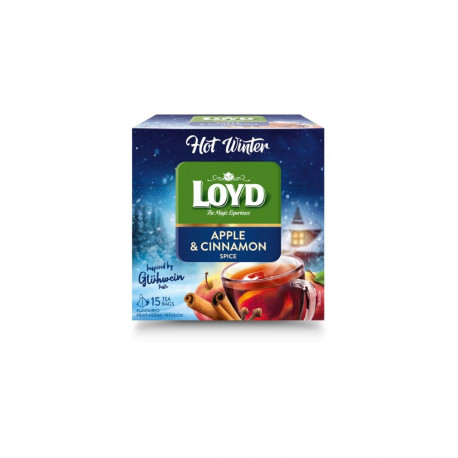LOYD Puuviljamaitseline tee , Hot Winter, apelsini ja kaneeliga , 15 x 3 g