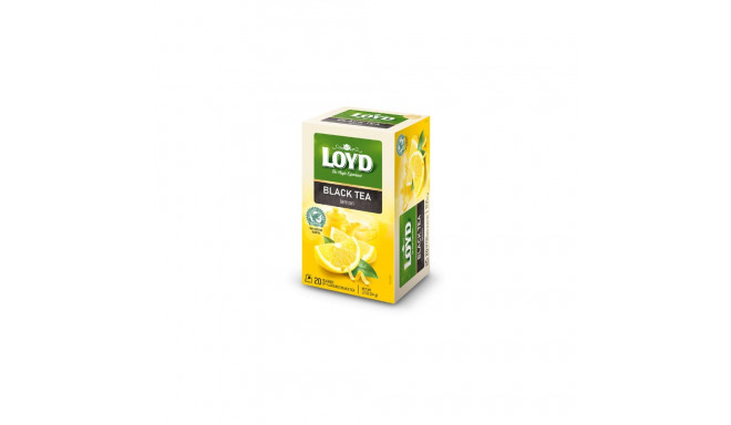 Must tee LOYD sidruni aroomiga, 20 x 2g