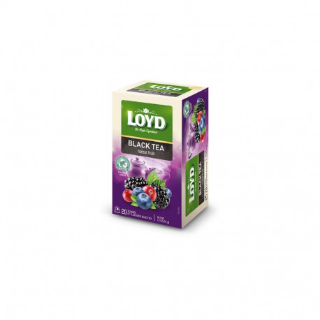 Maitsestatud must tee LOYD marja maitseline 20 x 1.7g