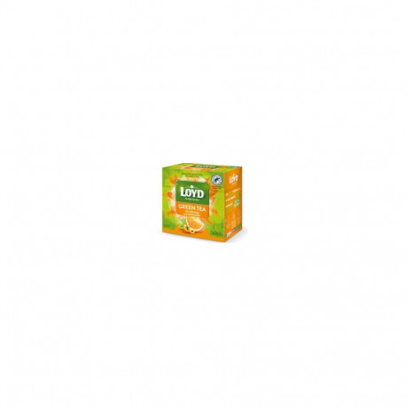 Roheline tee LOYD Apelsini- ja mandarinimaitseline 20 x 1.5g, Püramiid