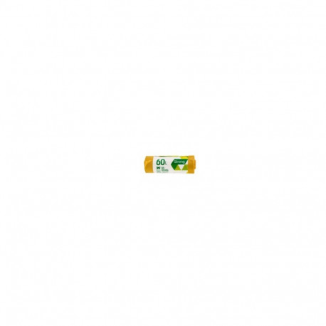 Prügikotid SORTEX 60L, 60x75cm, 30mic, LDPE, 10 tk, kollane (2 tk)