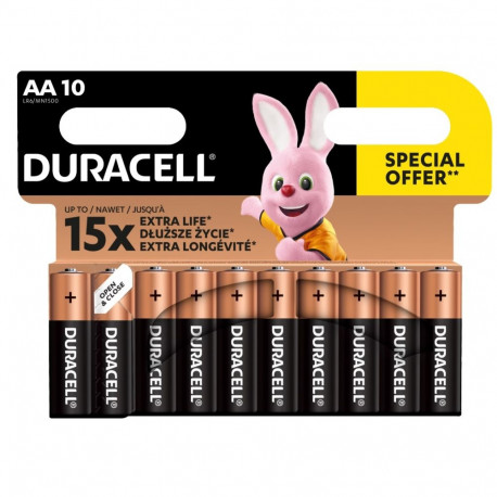 DURACELL AA patareid 10 tk