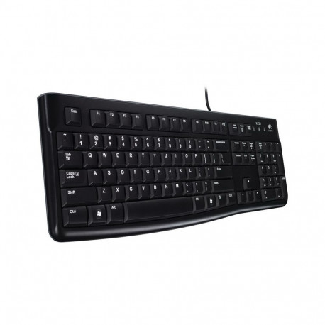 Klaviatuur LOGITECH K120, USB, US, must