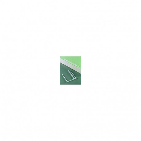 Arhiiviklambrid Fellowes 0895, valge plast, haarade pikkus 85 mm, 100 tk