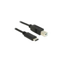 Delock USB kaabel USB 2.0 Type-C - Type-B 0,5m, must