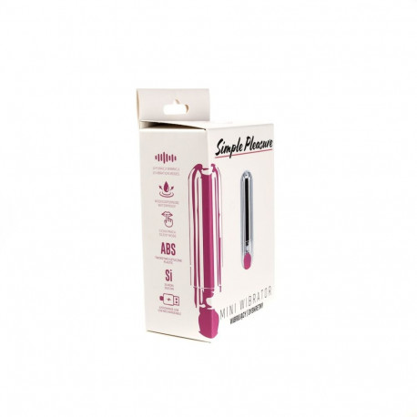 Vibraraator Bullet mini USB-laetav, hõbedane