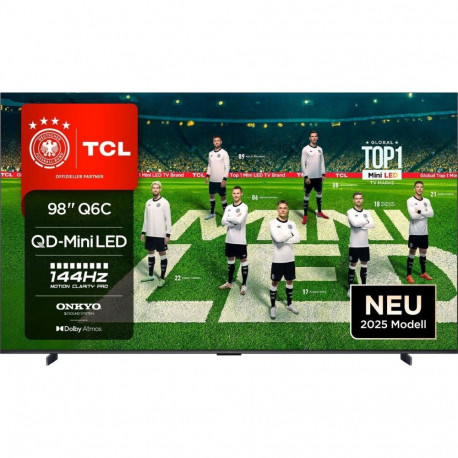 TCL 98Q6C Mini-LED (247.7 cm (98 inches), black, UltraHD/4K, Google TV, triple tuner, 144Hz panel)