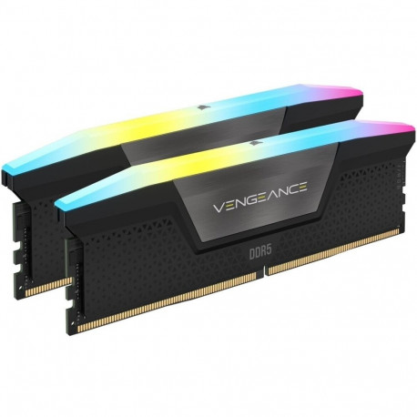 Corsair DIMM 16 GB DDR5-5200 (2x 8 GB) dual kit (black, CMH16GX5M2B5200C40, Vengeance RGB, INTEL XMP