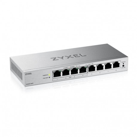 Gigabit PoE lüliti GS1200-8HPV3 8-pordiline, 68W PoE+, hall