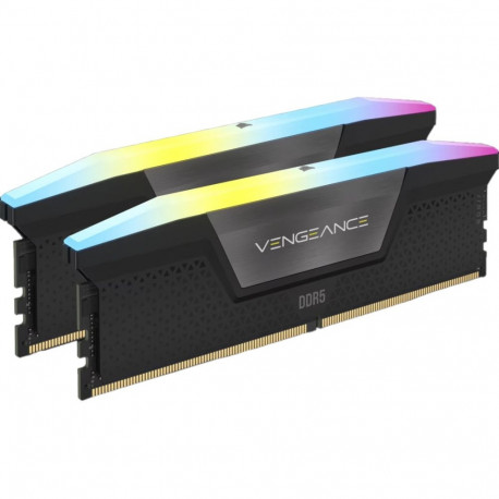 Corsair DIMM 32 GB DDR5-6000 (2x 16 GB) dual kit (black, CMH32GX5M2B6000Z38, Vengeance RGB, INTEL XM