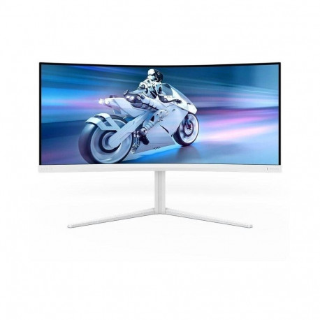 Evnia 34M2C5501A (86.4 cm (34 Zoll), weiß, WQHD, VA, Curved, Ambiglow, Dynamic Lighting, USB-Hub, 18