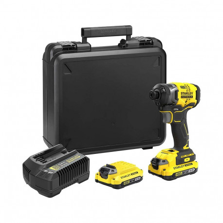 Stanley löökkruvikeeraja V20 SFMCF820D2K-QW 18V harjadeta 3-käiguline 2.0Ah komplekt liitiumioon
