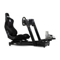 Next Level Racing simulaatori kokpit GTElite Lite Wheel Plate Edition alumiiniumist, must