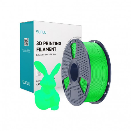 Filament Sunlu PLA Glow In The Dark (zielony)