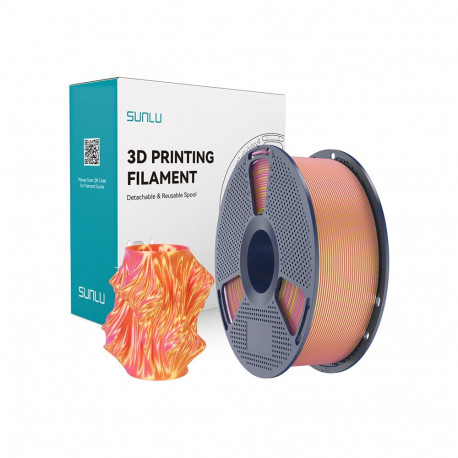 Sunlu PLA+ Silk Dual Color Filament (Pink and Gold)