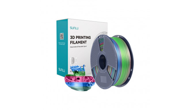 Sunlu PLA+ Silk Filament (Rainbow) 06