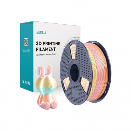 Sunlu PLA+ Silk Filament (Rainbow) 05
