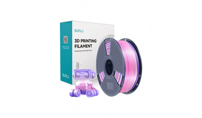 Sunlu PLA+ Silk Filament (Rainbow) 03