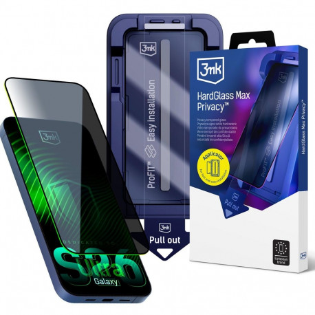 9H tempered glass with 3mk HardGlass Max Privacy filter for Samsung Galaxy S26 Ultra
