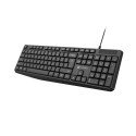 KEYBOARD NATEC NAUTILUS US LAYOUT BLACK SLIM