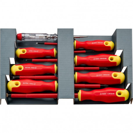 Goobay Tools isoleeritud kruvikeerajate komplekt 8-osaline