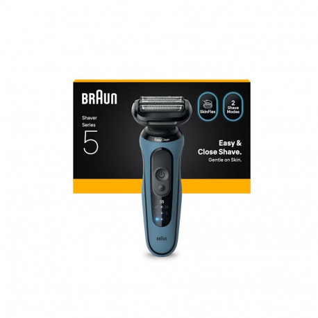 Braun Shaver | Series 5 52-A1000s | Operating time (max) 50 min | Wet & Dry | Lithium Ion | Blue/Bla