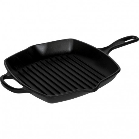 Le Creuset grillpann malmist ruudukujuline 26cm, must