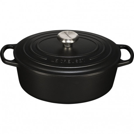 Le Creuset Signature Casserole oval 27 cm satin black