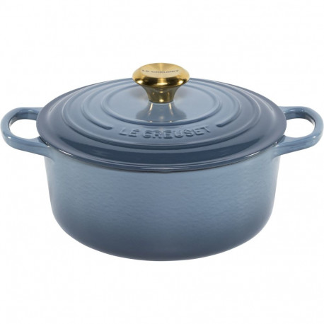 Le Creuset pott Signature ümmargune 24cm, helesinine