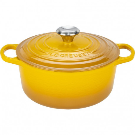 Le Creuset Signature Bräter rund 24 cm nectar