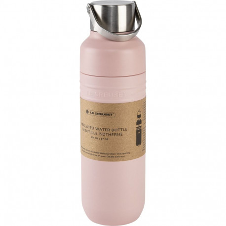Le Creuset Water Bottle On The Go 500 ml shell pink