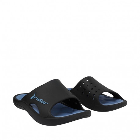 Klapki męskie Rider Bay XIV AD czarno-niebieskie 83632-BM434 47