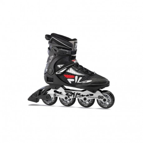 Rulluisud LEGACY PRO 80, must-punane-hall (42.5)