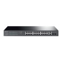 Networking Switch - TP-Link 28-Port Gigabit Easy Smart Switch, 24-Port PoE+, 250W, Black