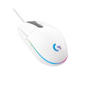 Input Device - Logitech G203 Lightsync Wired Gaming Mouse, 8000 DPI, 6 Programmable Buttons, White