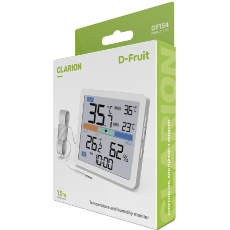 D-Fruit temperature and humidity monitor wired Clarion DF154