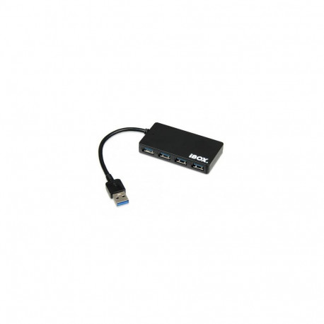 iBox IUH3F56 interface hub USB 3.2 Gen 1 (3.1 Gen 1) Type-A 5000 Mbit/s Black