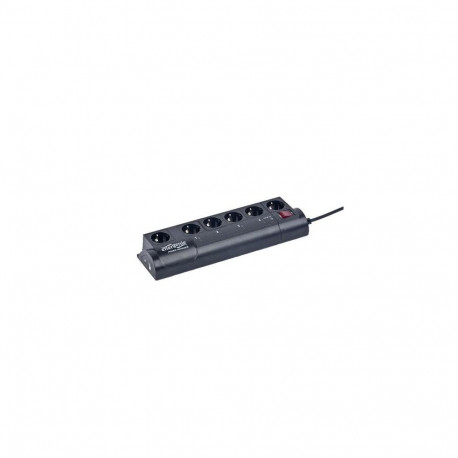 EnerGenie EG-PMS2 surge protector Black 6 AC outlet(s) 220 – 230