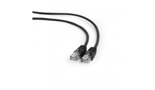 PATCH CABLE CAT5E UTP 0.5M/BLACK PP12-0.5M/BK GEMBIRD