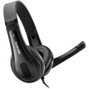 CANYON PC headset CHSU-1 PC Mic USB 2m Black