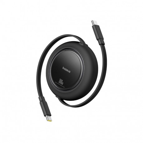 Baseus USB-C - USB-C kaabel Free2Pull 100W 1.5m sissetõmmatav, must
