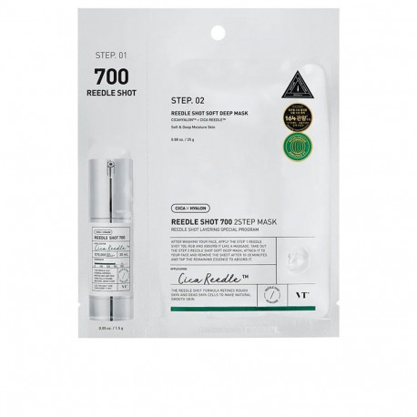 VT COSMETICS näomask REEDLE SHOT 700 2-STEP mikronõeltega 25g