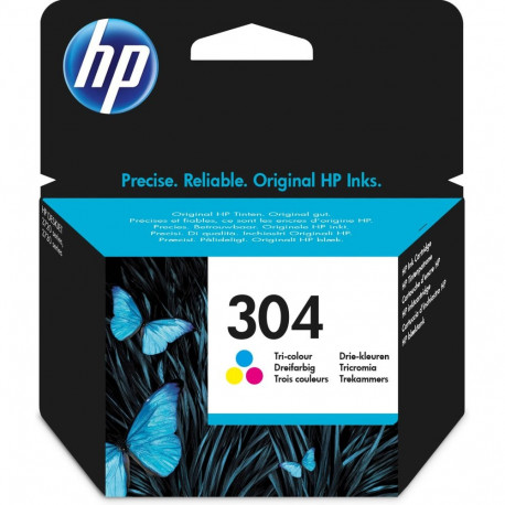 HP tint N9K05AE Nr.304 100lk@5% Deskjet 2630/2633/2652/3720/3733/3752/3758,/Envy 5020, color