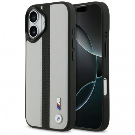 BMW BMW M Perforated Stripe Logo MagSafe Case for iPhone 17 - Gray